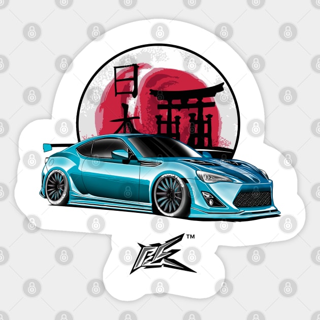 toyota gt86 scion frs low Sticker by naquash